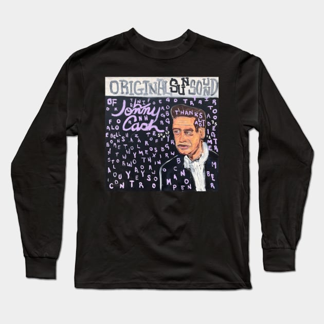 Johnny Cash Long Sleeve T-Shirt by ElSantosWorld